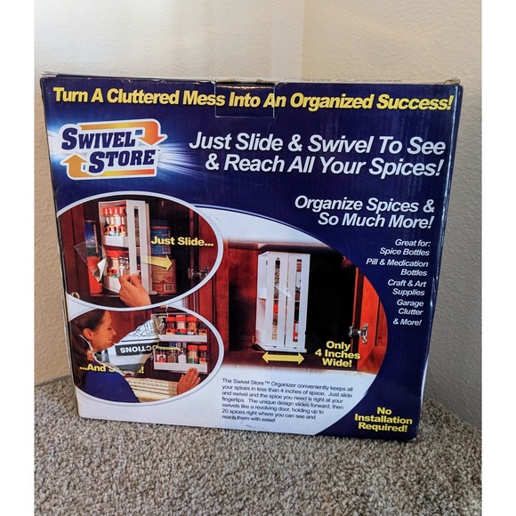 Swivel Store Spice Rack Organizer As Seen On‎ TV Holds 20 Bottles New - Picture 1 of 5
